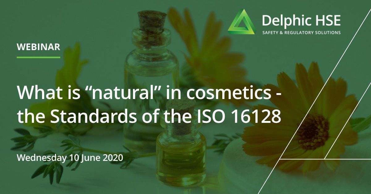 Delphic HSE on Twitter "WEBINAR What is “natural” in cosmetics the