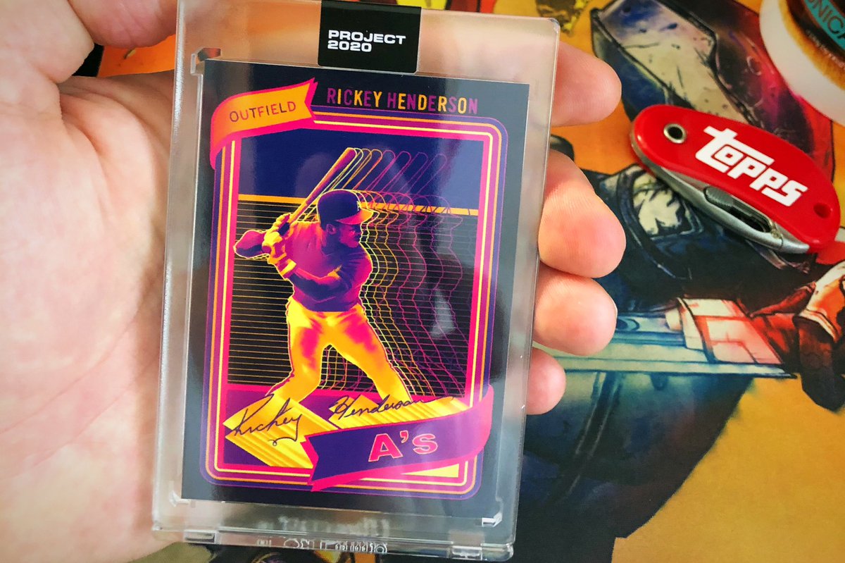 Want to win Matt Taylor’s Rickey Henderson Project 2020 card? RT & follow to enter to win! #Collect #TheHobby #Project2020