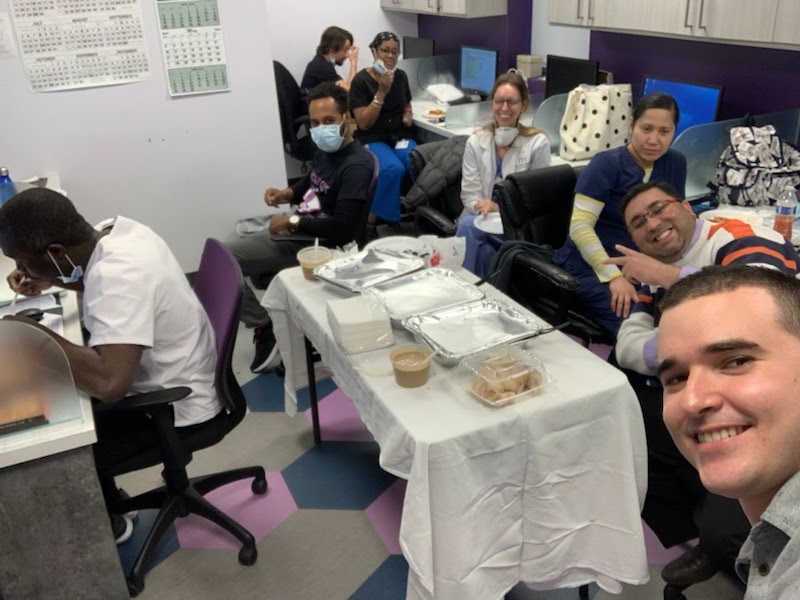 Morris Park Rehab and Nursing chowing down on some lunch!