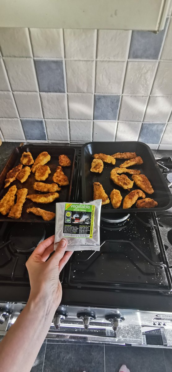 Codeywarren's tweet photo. Tonight we decided to make chicken goujons for tea, wow what a difference by adding Major Int Vegetable powder to the breadcrumbs and Harley was very excited that he got a home made Mcdonalds to! 🥰🥰 #majorinternatiol #McDonalds @MajorInt_TraceL @MajorInt @McDonalds https://t.co/8Ii6KByy5b