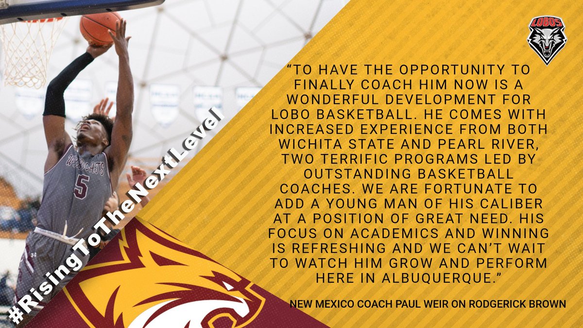 PRCCAthletics's tweet photo. 🗣️ @UNMLoboMBB coach Paul Weir on signing @PRCCBasketball's @RodBrown_RB5:
#RisingToTheNextLevel↗️
📰https://t.co/agAAvNcDZe https://t.co/LY2NnZFL0U