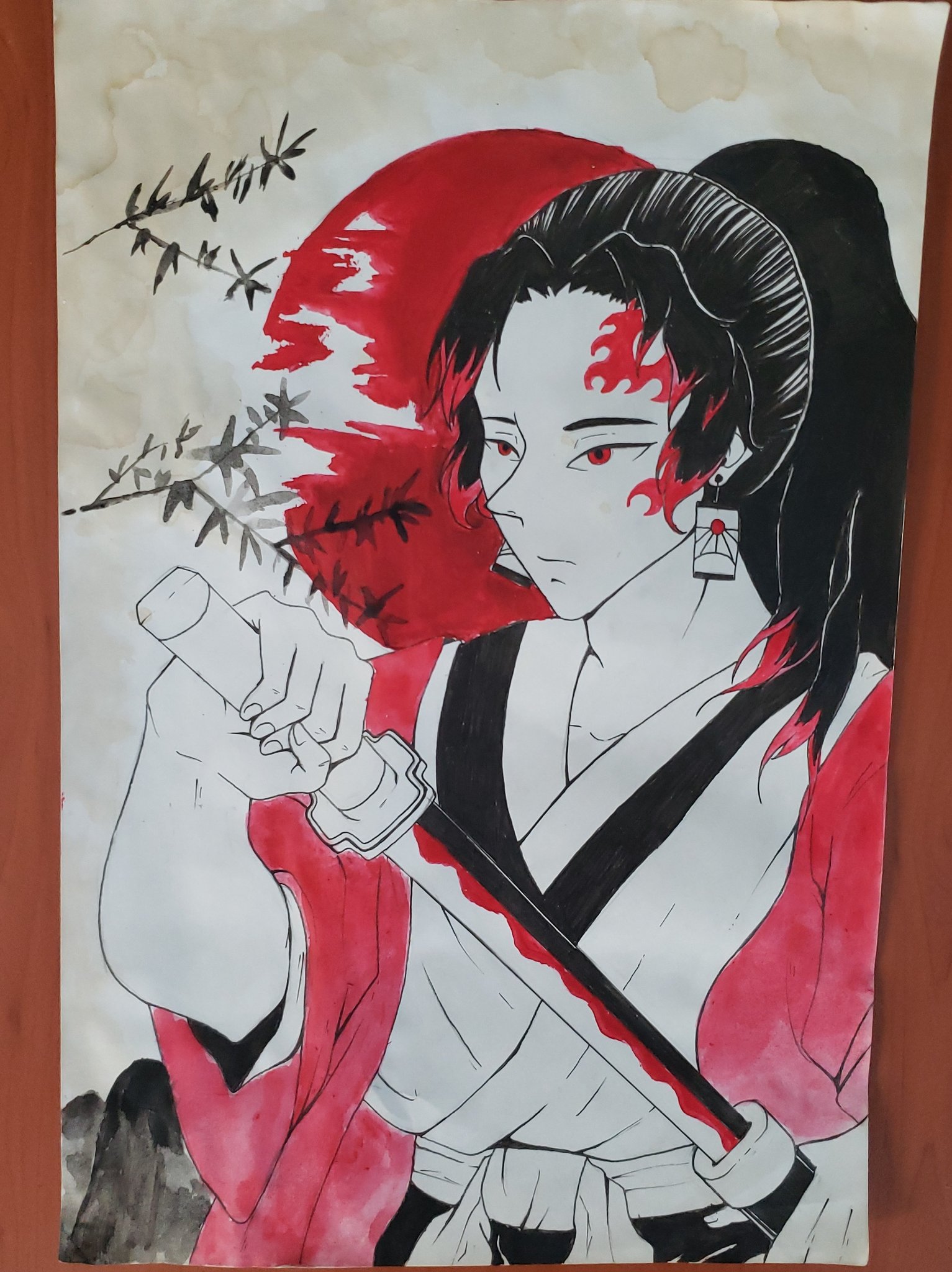 how to draw Yoriichi Tsugikuni  Demon slayer [Kimetsu no Yaiba] 