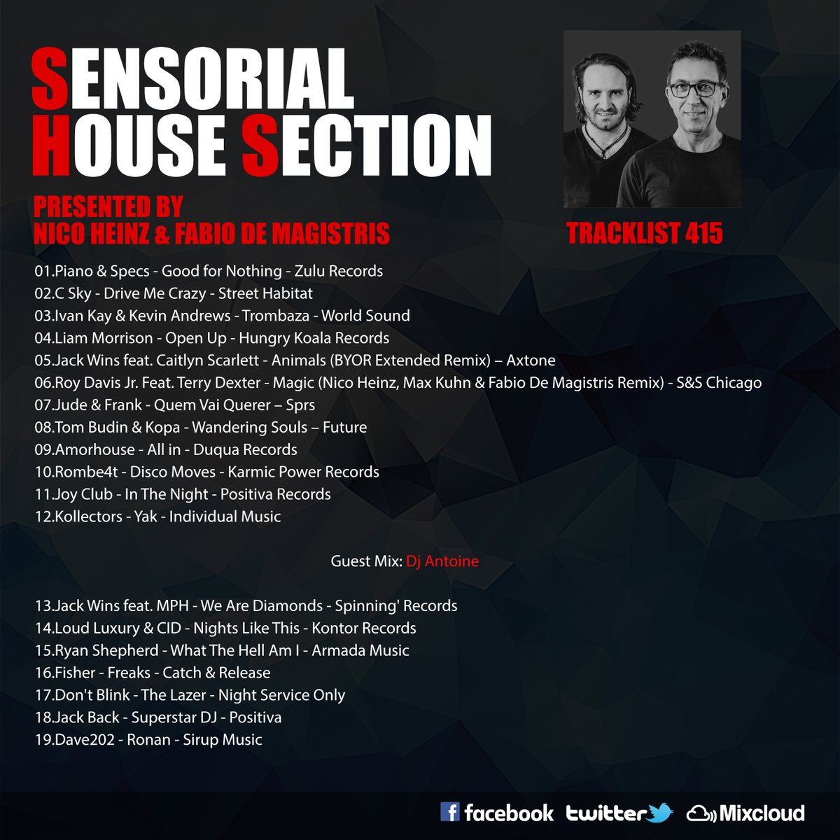Sensorial House 415 Guest Mix Dj Antoine <a href="/snschi/">S&S Chicago Inc.</a> <a href="/ZuluRec/">Zulu Records</a> <a href="/HungryKoalaRec/">Hungry Koala</a> #podcast #RadioShow <a href="/mixcloud/">Mixcloud</a>