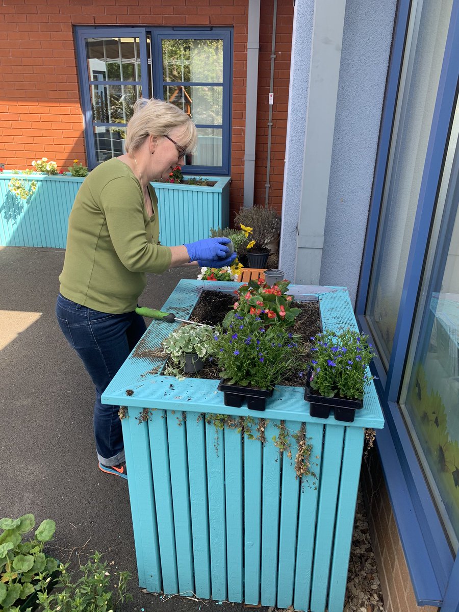 chinkeyeyes08's tweet photo. Going for the extra mile for the unit ❤️ even if they are on annual leave they came today to plant flowers and tidy the garden 🌹🍀🌷🌼🌸 I am so lucky to have them as part of my team ❤️ #Beata #Henly #LeaowesTeam https://t.co/XeCqhvuma0