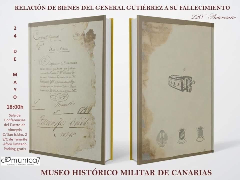 AAArtilleros_'s tweet photo. No olvidamos hoy el 221º aniv. del fallecimiento del #GeneralGutiérrez, Cte. Gral. de #Canarias y vencedor de #HoracioNelson #25jul1797. En #DIM2019 #MomentosMuseoMW se presentó #libro inédito de "Relación de Bienes", además de entrega de reconocimientos y un precioso concierto. https://t.co/ND8HUYKkxH
