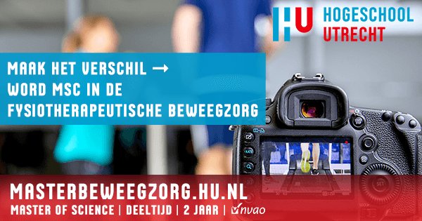 Master Fysiotherapie en Innovatie in Beweegzorg tweet media