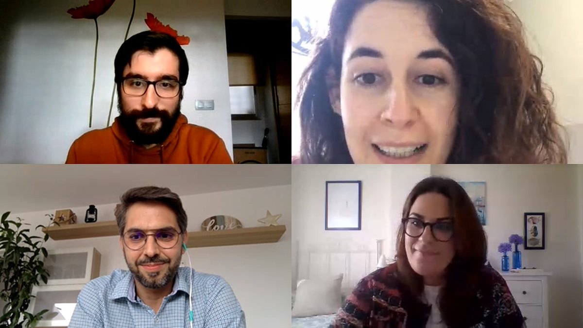 MaristasHuelva's tweet photo. Gracias a Zoraima Martínez Martos - Medicina, Rafael Tarsicio López Martín- enfermería , Estrella Mesa Masa - Psicología y José Luis Ruiz Rodríguez - Biomedicina por acompañarnos esta tarde en #Orienta2 con los alumnos de 4° de ESO #masqueaulas https://t.co/G6Ndbnnfxx