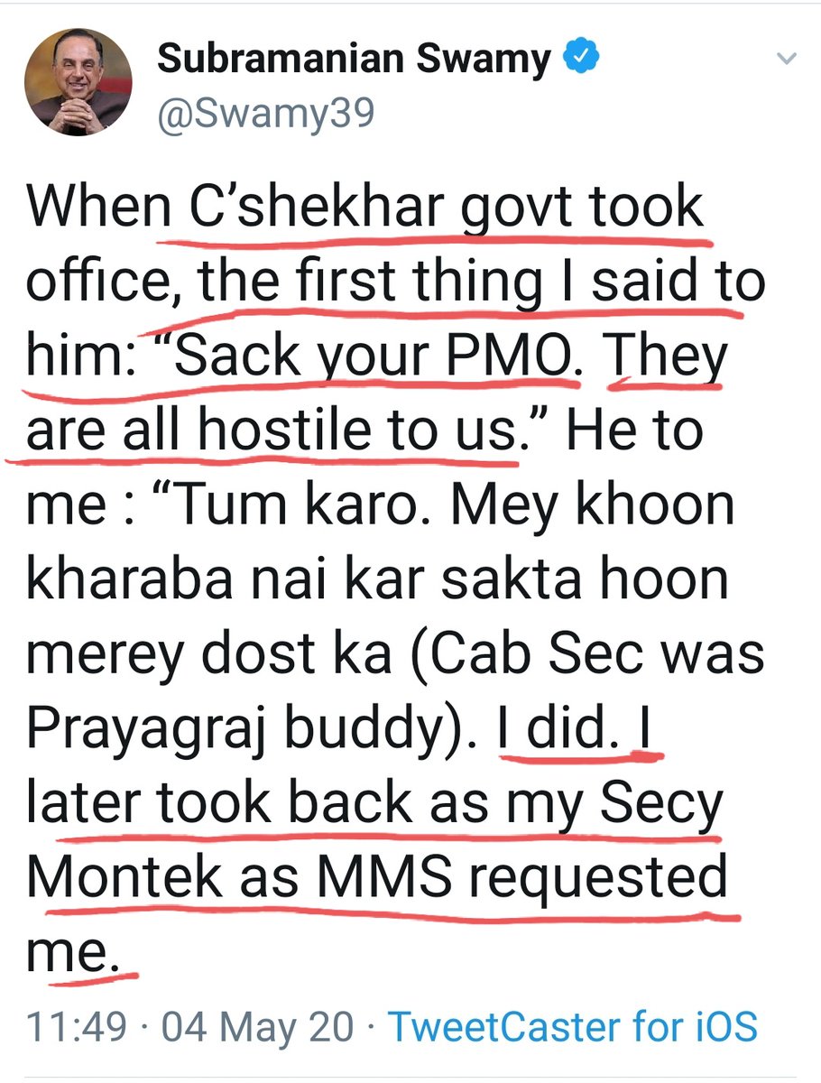 Another attack on Modiji.He is insinuating that after 6 years, PM Modi is not aware about the presence of Congress rogues in bureaucracy..Fact is, Modiji has retired more than 500 IAS officers in last 6 years..He himself recalled a congress stooge Montek Ahluwalia..Gobar?5/6