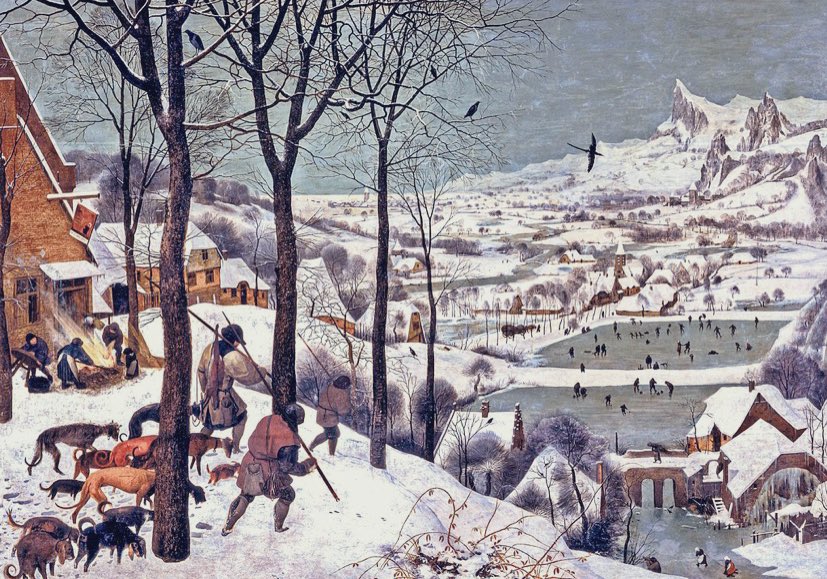 taehyung / jan brueghel the elder, the hunters in the snow, 1565 @BTS_twt