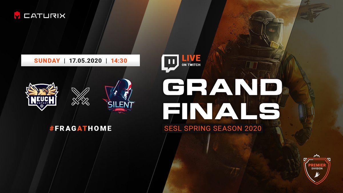 esportsleaguech's tweet photo. 💥 This Sunday - starting at 14:15 - will be packed with action! Tune in to see the best #RainbowSixSiege that Switzerland has to offer 🙌

⚔️ @neuchesport vs @SILENTGAMING_CH

#SESLSpringSeason🌺 #GrandFinals 
#StayAtHome #CheerAtHome #FragAtHome 🏘️ #R6S https://t.co/1rxy6mlxjl