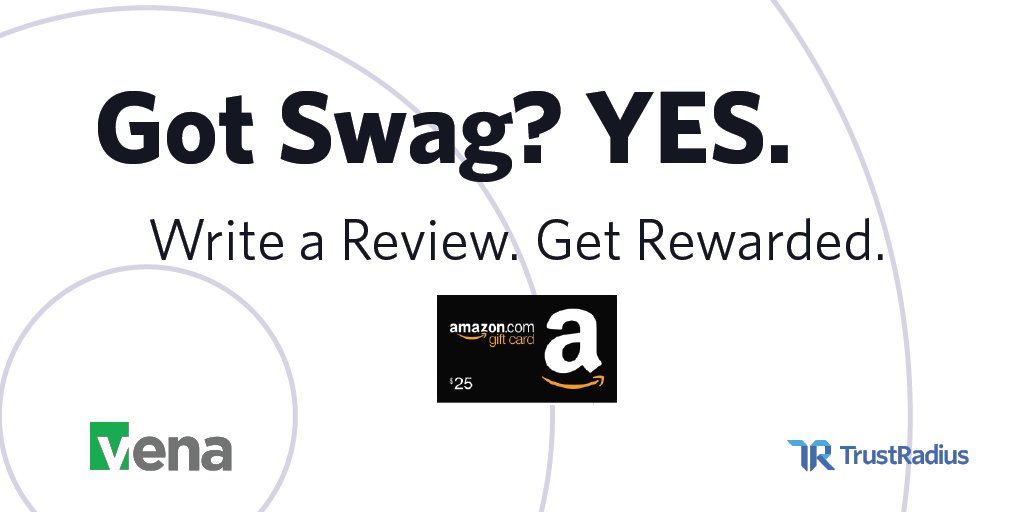 trustradius's tweet photo. A virtual conference calls for virtual swag! Write a @venasolutions review with us and we'll send you a $25 e-gift card. Easy enough? #VNw2020 #TruthSells
💻Review: https://t.co/pOjtkjolwL https://t.co/MF7rqh3ltv