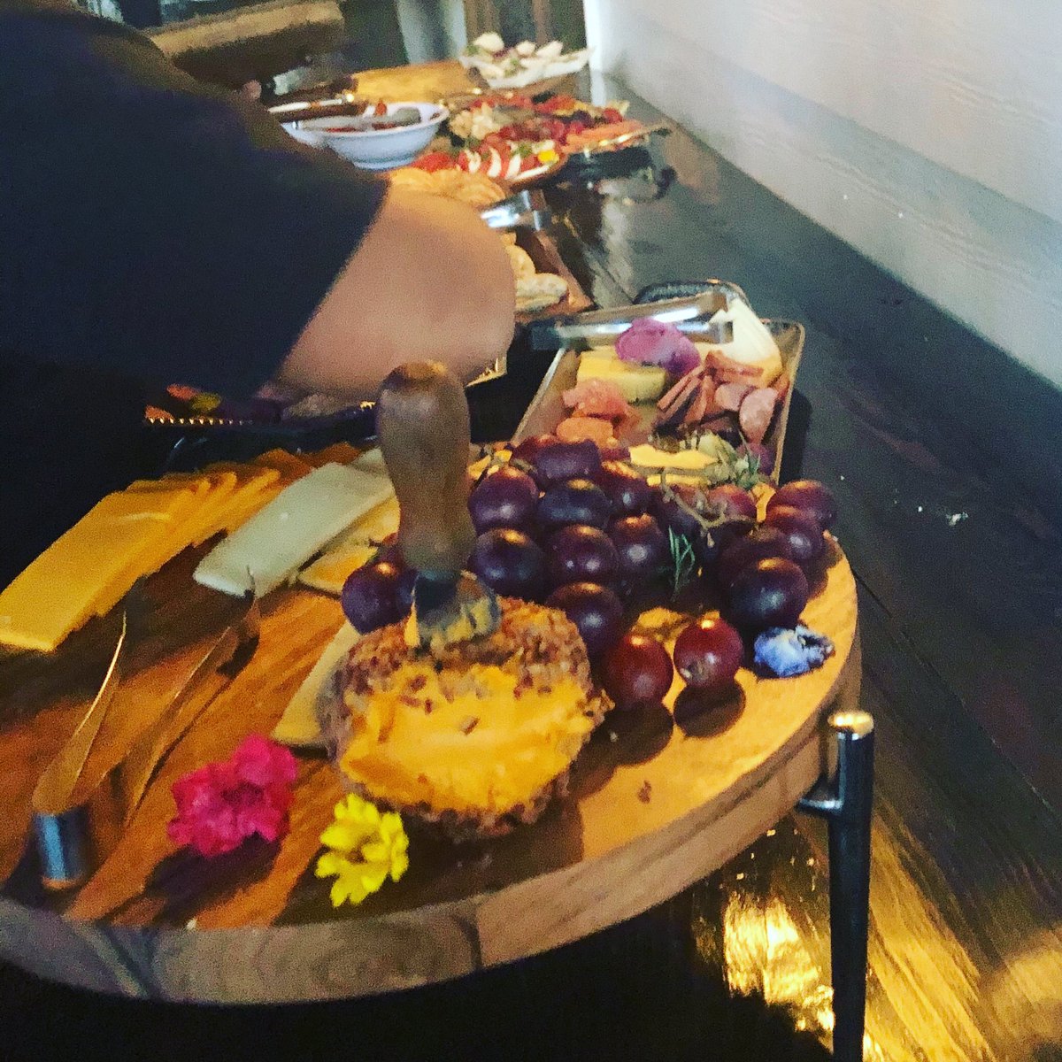 Gather up! #grazingstation #tapas #austincatering #backinaction