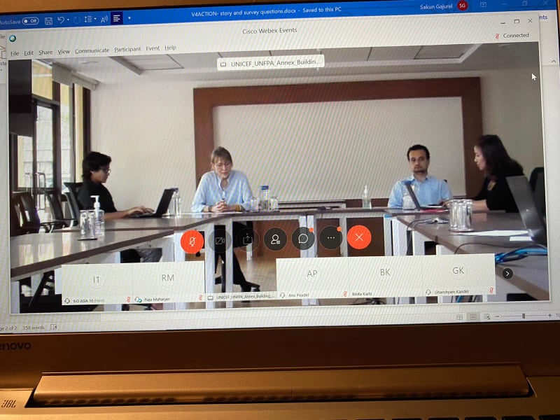AnnuPou's tweet photo. 'Mental health and well-being' webinar is successfully conducted with the volunteers of #V4ACTION campaign from all provinces& Dr.Kedar from #WHO addressed the issues on anxiety &stress raised by volunteers.I felt overwhelmed to join with you all today &share my experience. https://t.co/1bW0FNkprS