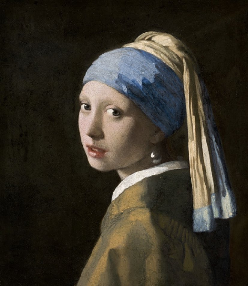 jin / johannes vermeer, girl with a pearl earring, 1665 @BTS_twt