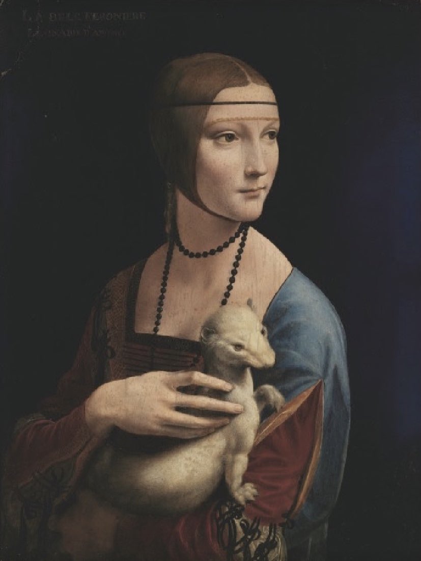 jimin / leonardo da vinci, lady with an ermine, 1489-90 @BTS_twt