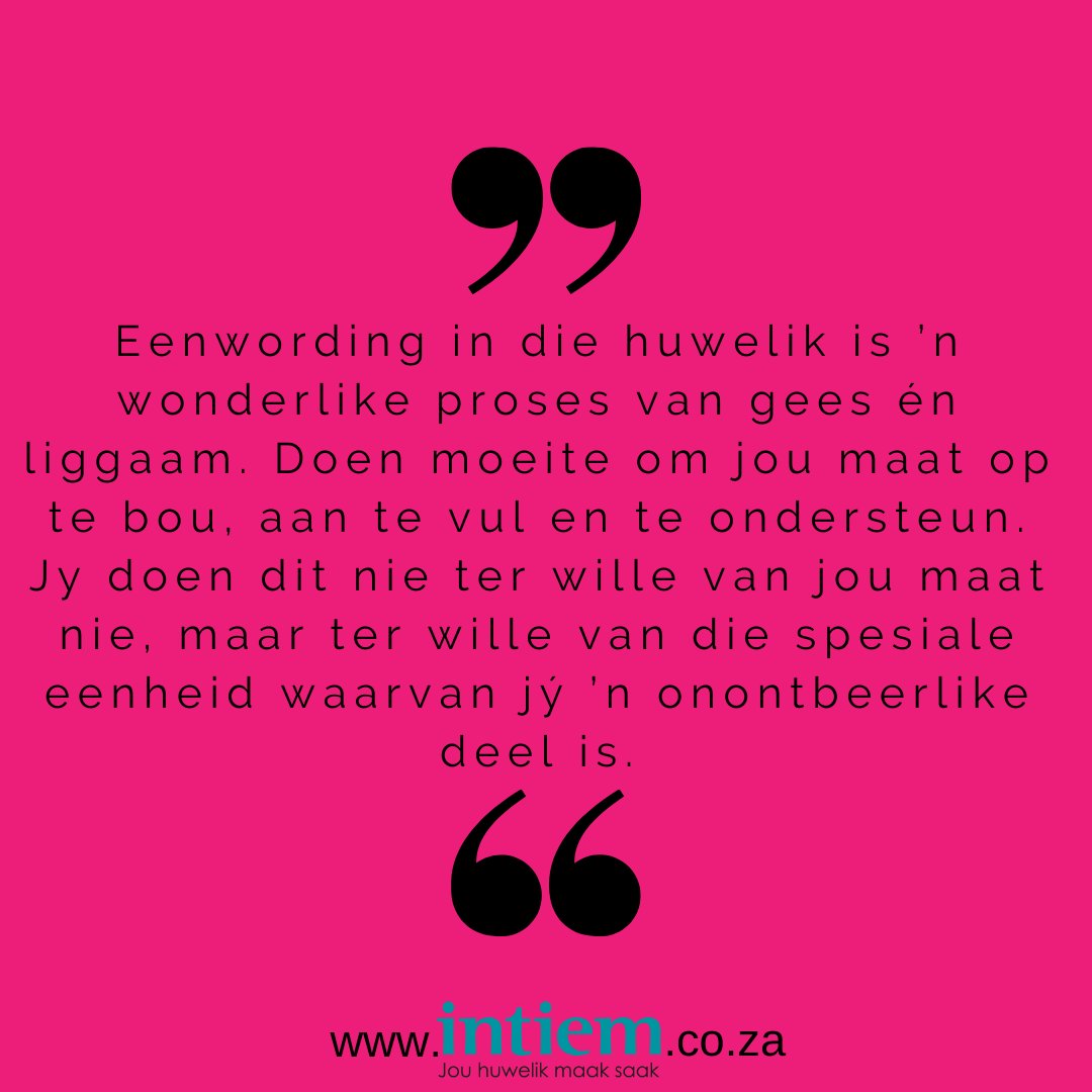 INTIEMhuwelik's tweet photo. Doen moeite om jou maat op te bou, aan te vul en te ondersteun!
#JouHuwelikMaakSaak #GedugteSpan #huwelik #getroud https://t.co/vXEmZrA0Vn