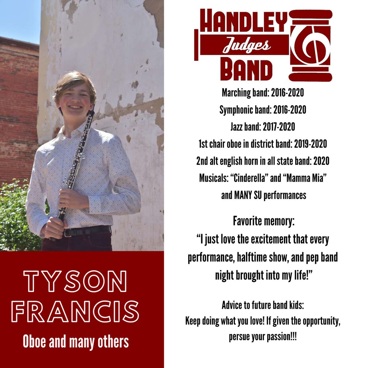 Congratulations, Tyson! It's a shame you couldn't fit every instrument you play into one post.