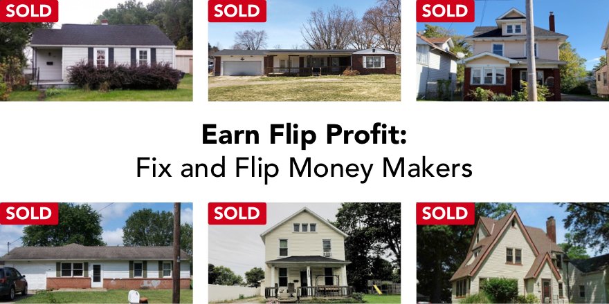 Fix and Flip Money-Makers for Real Gross Profit. See profit potential near you: auc.tn/3cnmGnU