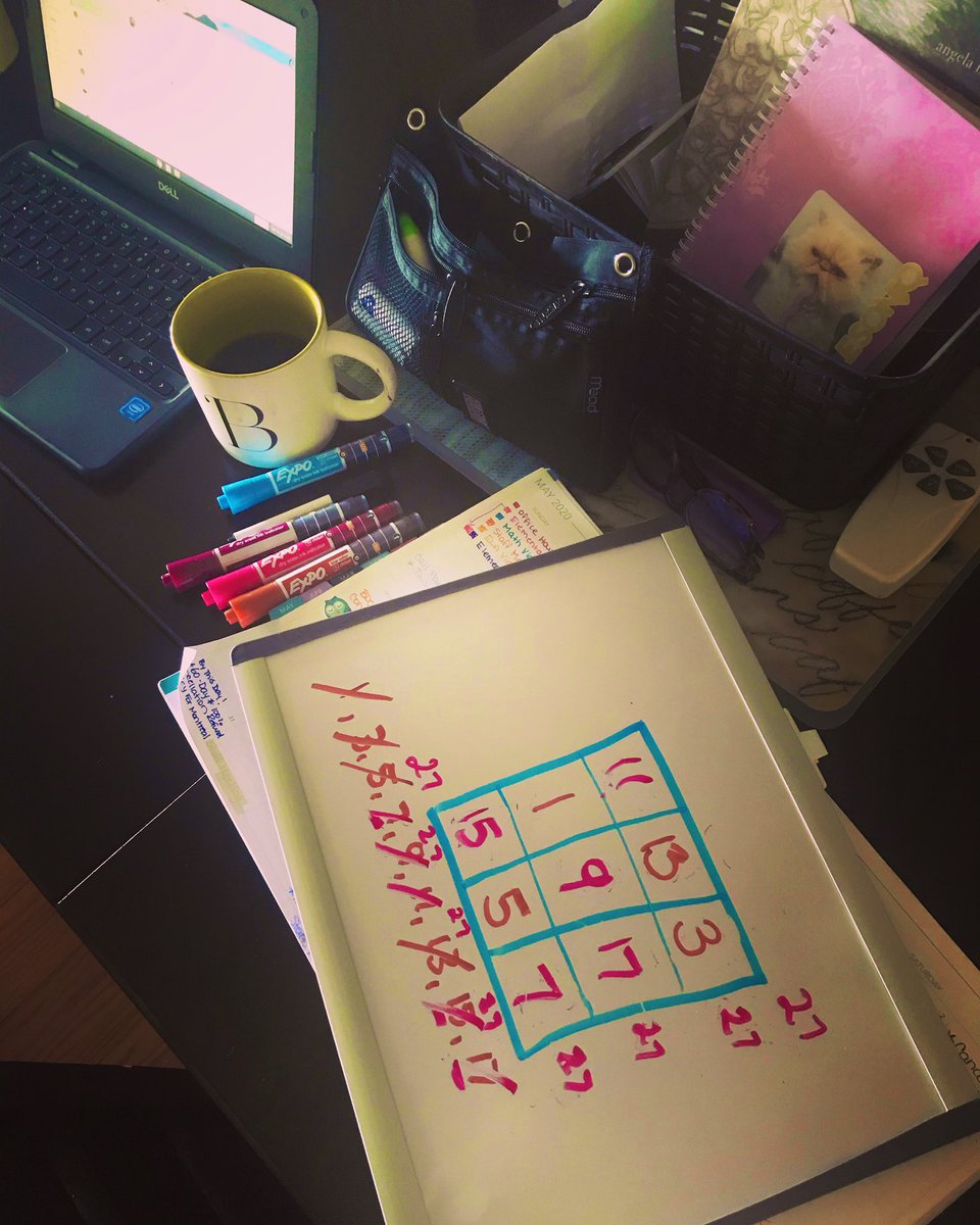 MrsKauk's tweet photo. Thursday’s are for Magic Math Squares! Had fun figuring this one out with the kiddos this AM! Gosh they are smart little problem solvers! #learningfromhome @prairiespiritsd https://t.co/Ex2fNg7hH1