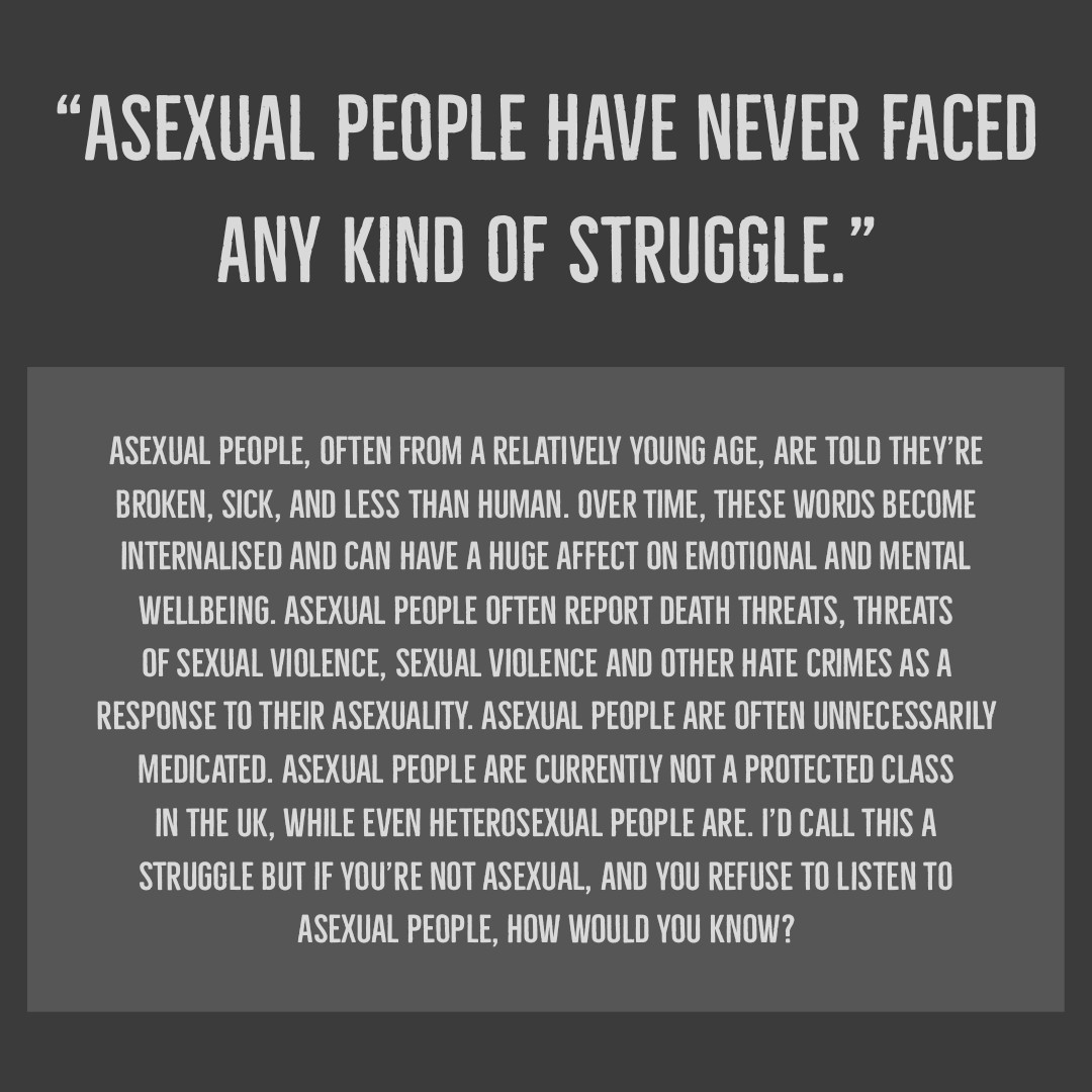 asexuali_tea_'s tweet photo. TW:
Mention of medication
Mention of death threats
Mention of s*xual violence

There are lots of bad arguments against #asexuality being LGBTQIA+ out there, but these are the worst I've seen.

➡https://t.co/SbDA9ZNGFU

#asexual #acepride #queer #lgbtqia #lgbtq #lgbt #acepride https://t.co/jTr8X9MYur