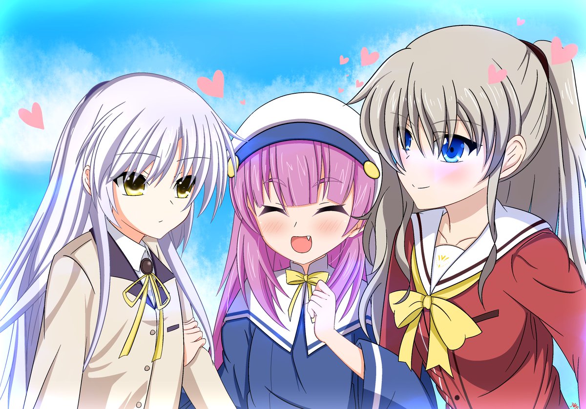 Riki Yuzuron 麻枝准 この10年間ありがとうございます 私は本当にあなたの仕事が好きです このような素晴らしい仕事を作ってください私はタイ人ですが もう1つサポートをお願いします 神様になった日 Angelbeats Charlotte T Co Hlpcqqceu1