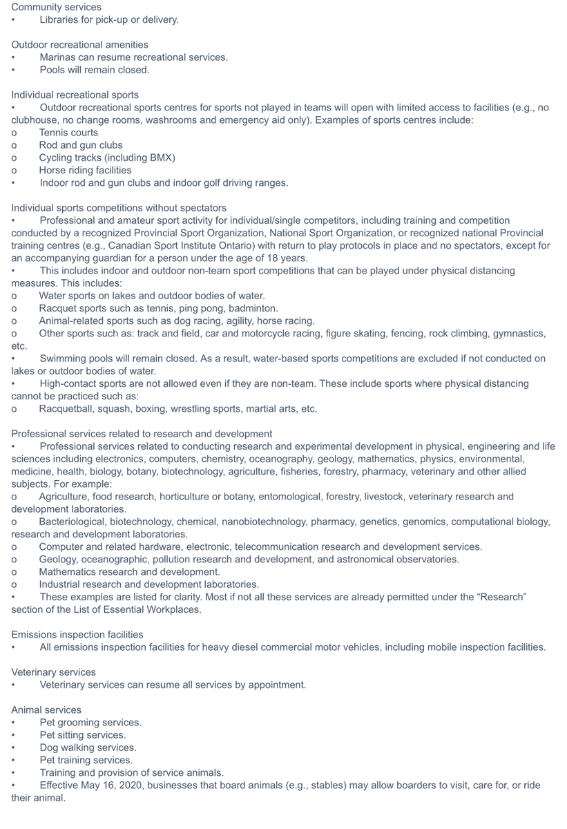 Travisdhanraj's tweet photo. #BREAKING: Stage 1 of framework to reopen Ontario has just been released, as of this Tuesday May 19th the following list is effective...more to come #ONpoli #COVID19 https://t.co/sGBdFZInk2