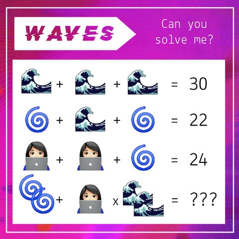 waves_of_'s tweet photo. Can you solve our #Waves2020 puzzle? 🌀 Let us know if you manage to solve it and we’ll let you know if you’re right! 😉
@NTUsg @edakent https://t.co/B0O3dYYfzx