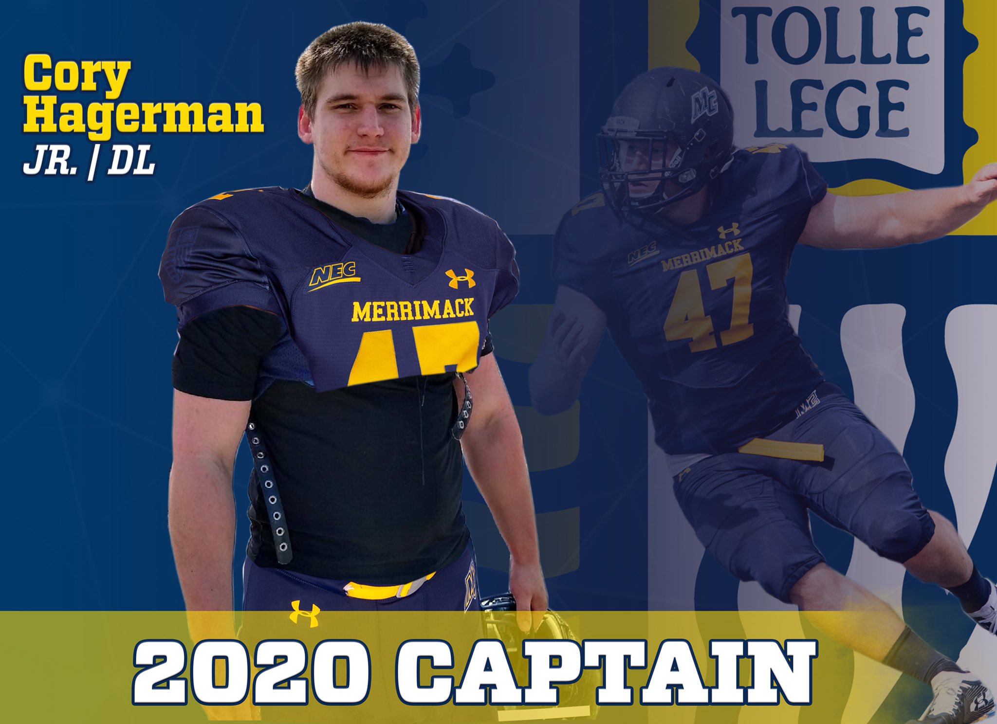 Merrimack Football on Twitter "First up is Cory Hagerman...the junior