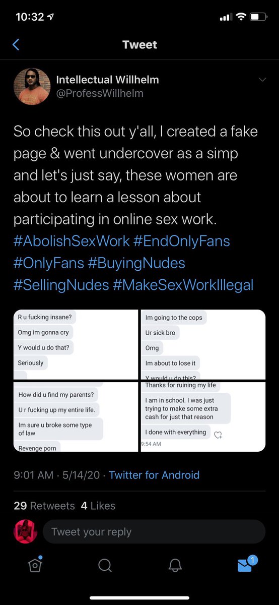 honeysugarhon's tweet photo. this guy is seriously dangerous. he has admitted to sex trafficking and has several different accounts he uses to harass women and sex workers. he sent nudes he bought to a SWer’s dad to prove some sort of sick point. 

please block him and stay safe! 

SW nsfw findom onlyfans https://t.co/NlGKkgkxdm