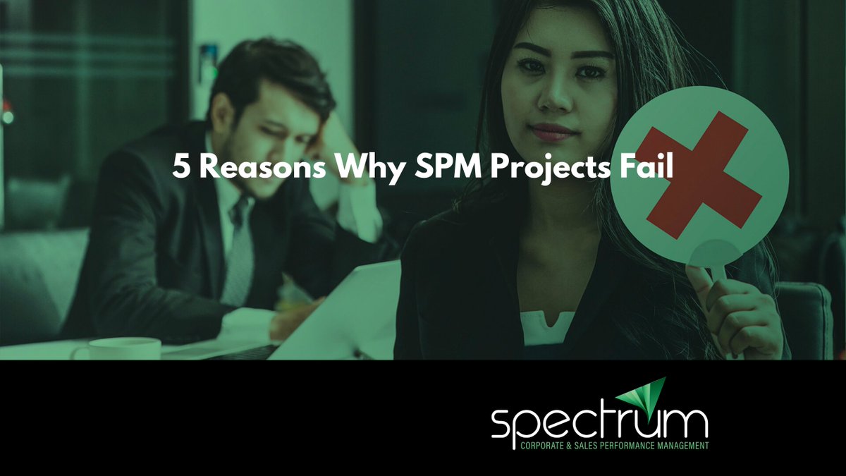 SpectrumCSPM's tweet image. There are 5 reasons why SPM projects fail. One of the top reasons is lack of executive sponsorship.  Learn more about why this is vital for success with your SPM implementation. 
bit.ly/2AudgZJ #SPM #salesperformance #ICM #incentivecomp #salescompensation