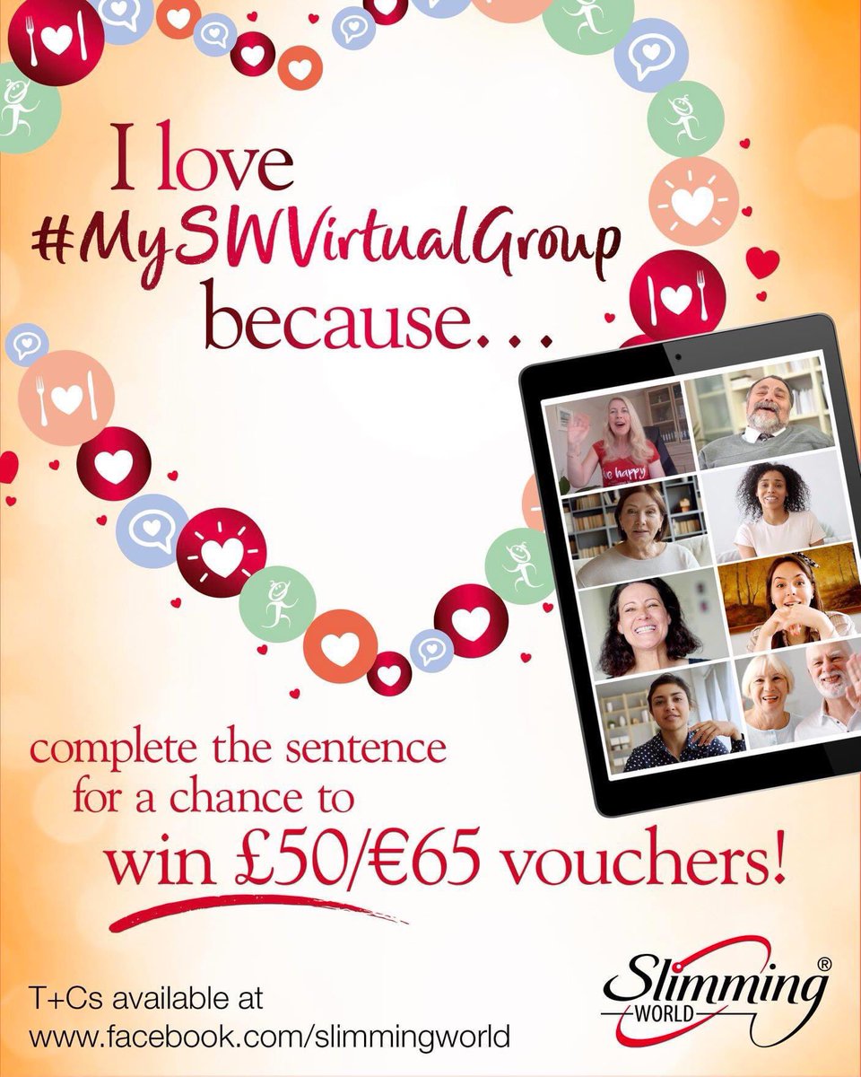 ashleyjseymour's tweet image. I love #myswvirtualgroup because we build each other up by encouraging and inspiring one another, and we have a great consultant!
@SlimmingWorld #slimmingworld