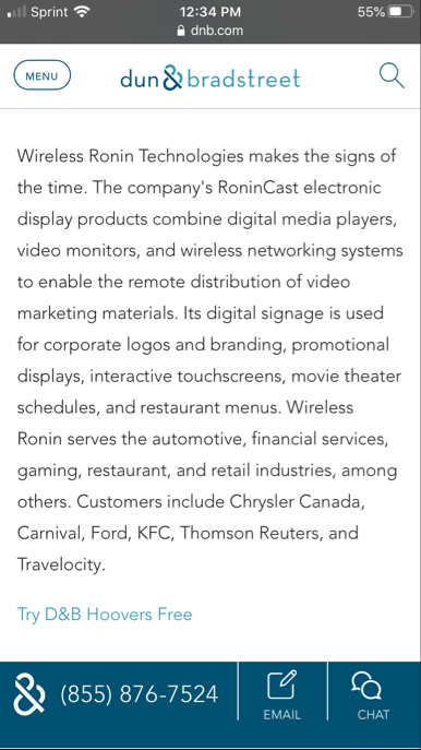 LiverpoolFC630's tweet photo. $CREX other clients include Chrysler, Carnival, KFC, Ford, Reuters and Travelocity... https://t.co/MV6OqcdnjL