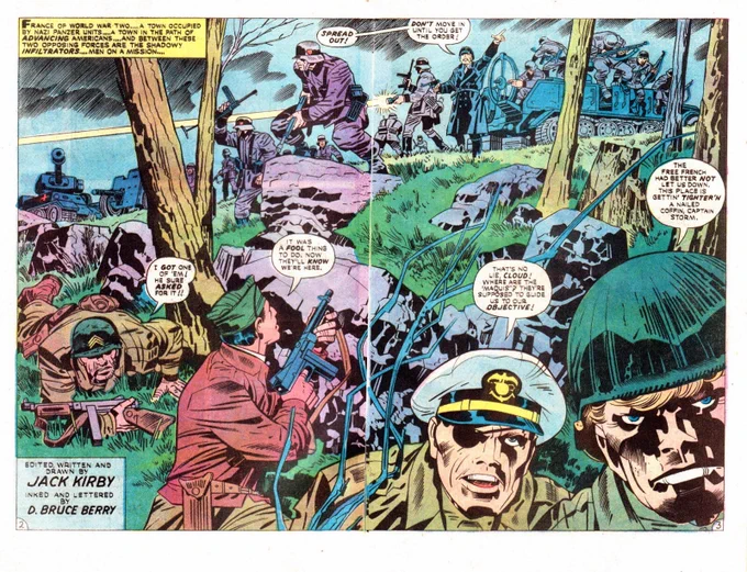 Been looking at Kubert &amp; Kirby War Comics all day and it's @alexdecampi fault 