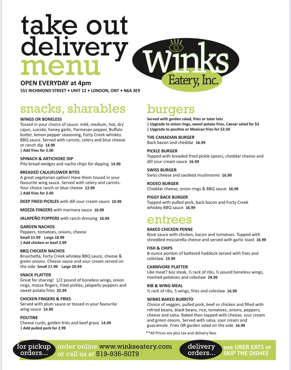 WinksEatery's tweet photo. Happy National Caeser Day! Pick up Tall Caesers to celebrate for only $5 today only! Pick something to eat with it! Menu at https://t.co/dZJ9iPf1JU 4pm-9pm 519-936-5079 #nationalcaeserday #lndnont #takeout @MottsClamato https://t.co/SzgUYGqfXp