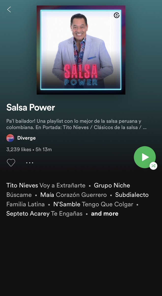 TITONIEVS's tweet photo. Escucha voy a extrañarte en el #playlist #salsapower  de @ONErpm en @Spotify https://t.co/xf06sjoOlZ https://t.co/0FQBgRTQme