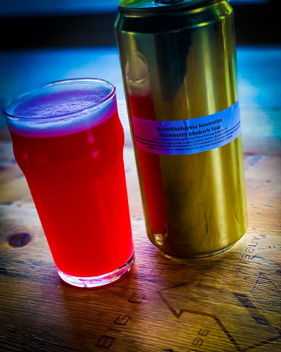 It's StrawRhubarbia Neurtaliza, Strawberry Rhubarb Sour!  Not too puckery, just enough with a tart strawberry finish - available starting today in 32oz Crowlers

#choosewisely #togo #supportlocal #sour #brightoniscoolerthanyouthinkitis