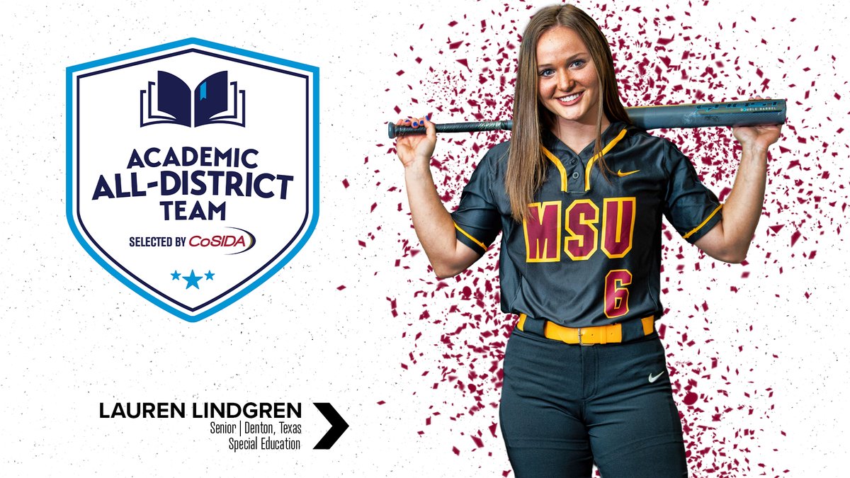 MSUMustangs's tweet photo. SOFTBALL: Lauren Lindgren earns a spot on the 2020 CoSIDA Academic All-District® Softball Team for the second straight season! Congratulations @LaurenLindgren6! #StangGang

Release: https://t.co/cDxN9jOdVd https://t.co/2OREECt1re