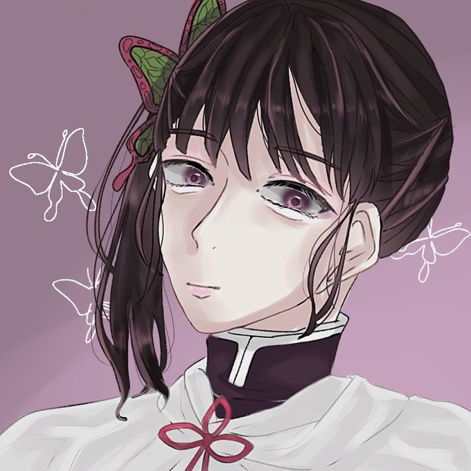 兎煮。さんがTwitterに投稿した栗花落カナヲ(鬼滅の刃)のイラスト。