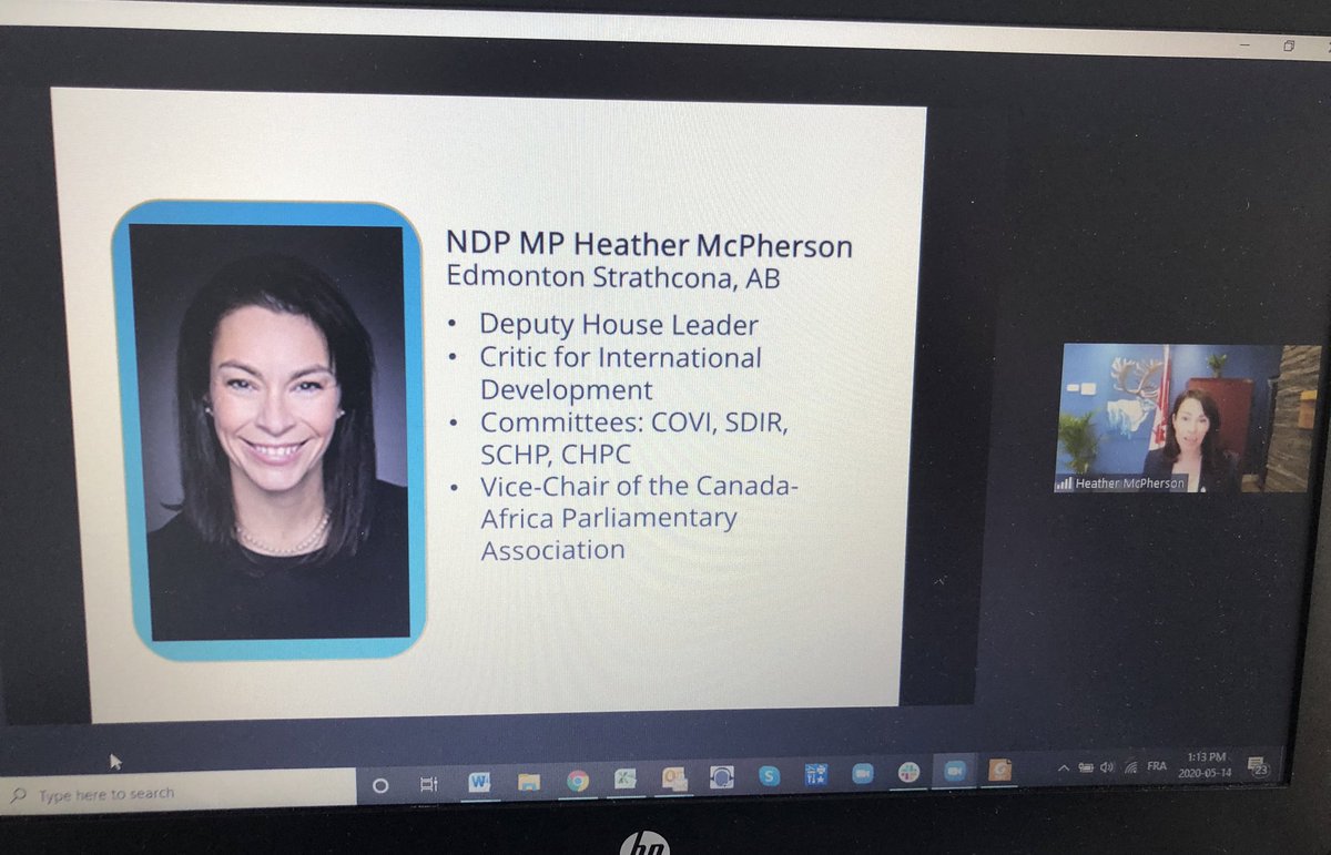 melissa_dube's tweet photo. It was great to hear from @HMcPhersonMP today on sharing tips and tricks on best ways to engage with your MP, especially with #COVIDー19. Thanks so much! #cdnpoli #globalsolidaritymatters #canada4results @ResultsCda @ocictweets https://t.co/0CWZxotWuj