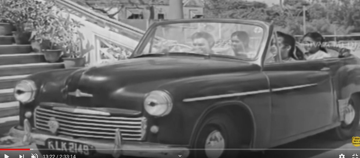 Jaggiah with a 1949 Hillman Minx Convertible, a staid British car, for a change.Taxi Ramudu (1961 ) in which NTR drives an imported (PAL) Fiat 1100 taxi