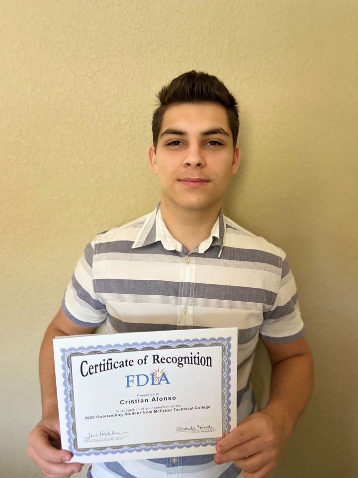 McFatter_Tech's tweet photo. Congratulations to two of our Dental Lab Technology students (Simone Tate and Cristian Alonso) who were awarded the 2020 Outstanding Student award by the Florida Dental Laboratory Association. We are so proud!!!! #strompride #dentallabtech #fdla https://t.co/RQTEsGbPBj