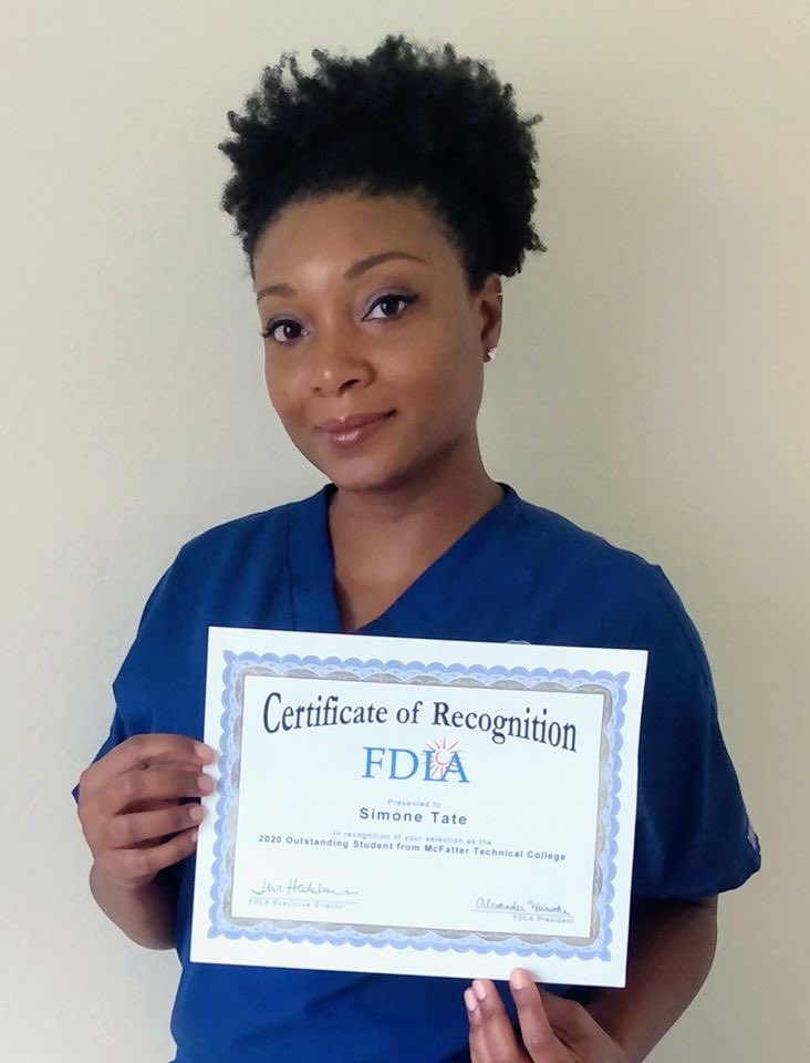 McFatter_Tech's tweet photo. Congratulations to two of our Dental Lab Technology students (Simone Tate and Cristian Alonso) who were awarded the 2020 Outstanding Student award by the Florida Dental Laboratory Association. We are so proud!!!! #strompride #dentallabtech #fdla https://t.co/RQTEsGbPBj