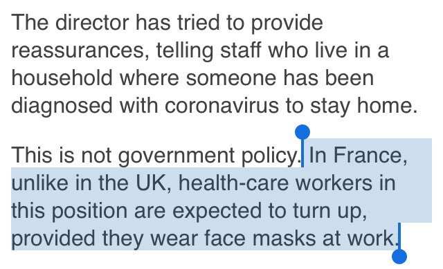 France’s policy required care workers to still go to work in the homes even if they had been diagnosed with covid.