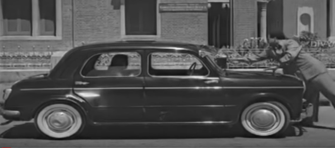 Jaggiah with a 1949 Hillman Minx Convertible, a staid British car, for a change.Taxi Ramudu (1961 ) in which NTR drives an imported (PAL) Fiat 1100 taxi