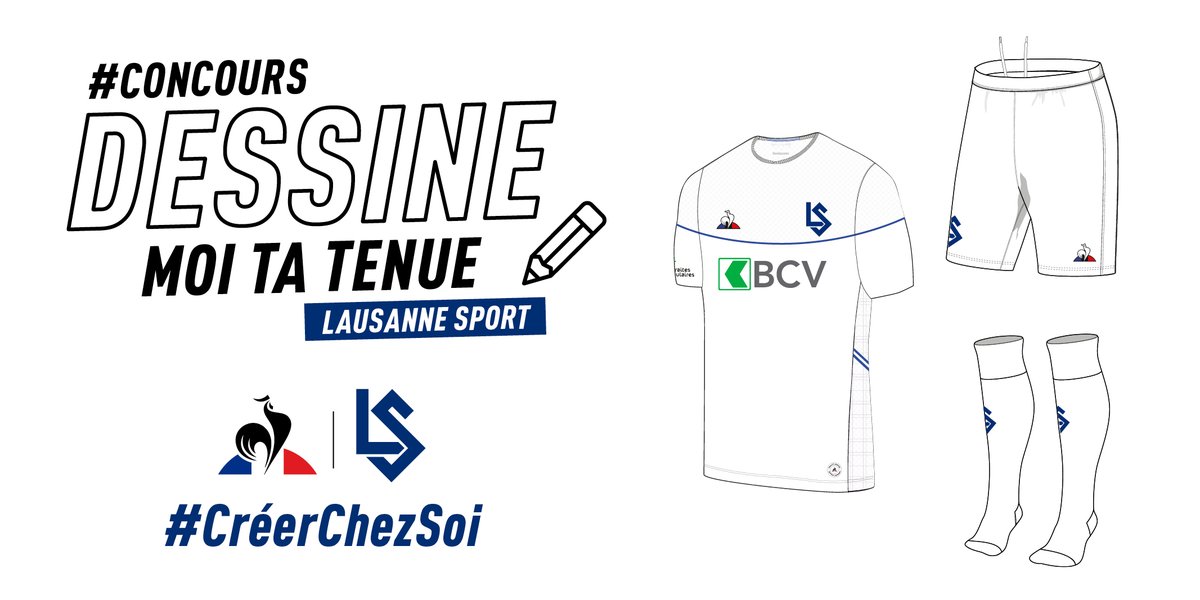 lecoqsportif's tweet photo. Continuons de réveiller l’artiste qui sommeille en vous, avec le #concours de la semaine : la tenue du @lausanne_sport ! ⚽️🎨

RT &amp; partagez en commentaire vos créations, vous gagnerez peut-être une de nos pièces #Lausannesport
📆TAS jeudi 21/05 

#LCSFootball #Football https://t.co/yMHsU1vDAl