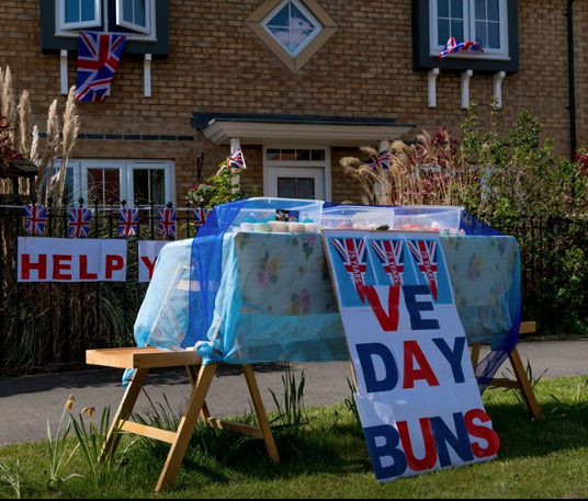 BrightBarlby's tweet photo. #VEDay75  celebrations in #Barlby with lots of cupcakes baked by village residents https://t.co/u94TFeK2x1