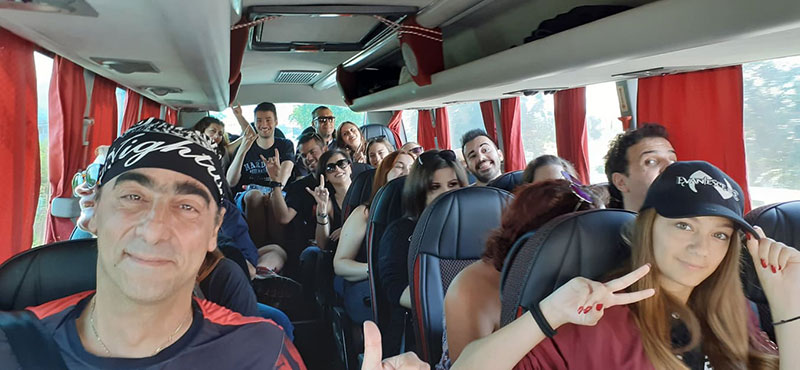 EvanescenceG's tweet photo. We miss @evanescence live shows so much! Here we are (half of us) heading to Sofia, Bulgaria concert from Thessaloniki, Greece, last September! We hope to do this again very soon! #EvGreece π¬π· #GreekFanClub @AmyLeeEV @Troy__McLawhorn @Tim_McCord @JenMajura @WillFnHunt https://t.co/NphhMva4pT