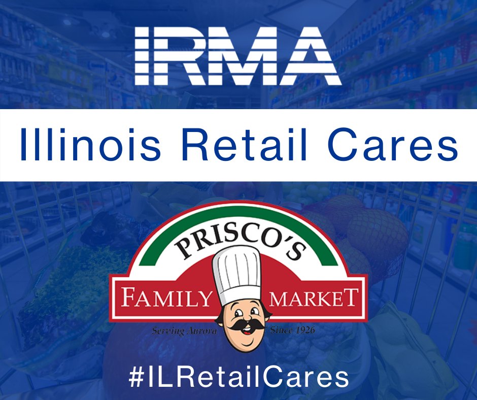 ILRetail's tweet photo. The "Illinois Retail Cares" campaign highlights the efforts retailers have made to support communities during the pandemic, like @PriscoFamMarket that created a food drive in support of the @aurorapantry and @MariesPantry https://t.co/Fdqlc1m9SU #ILRetailCares https://t.co/cwPhZvdjD8