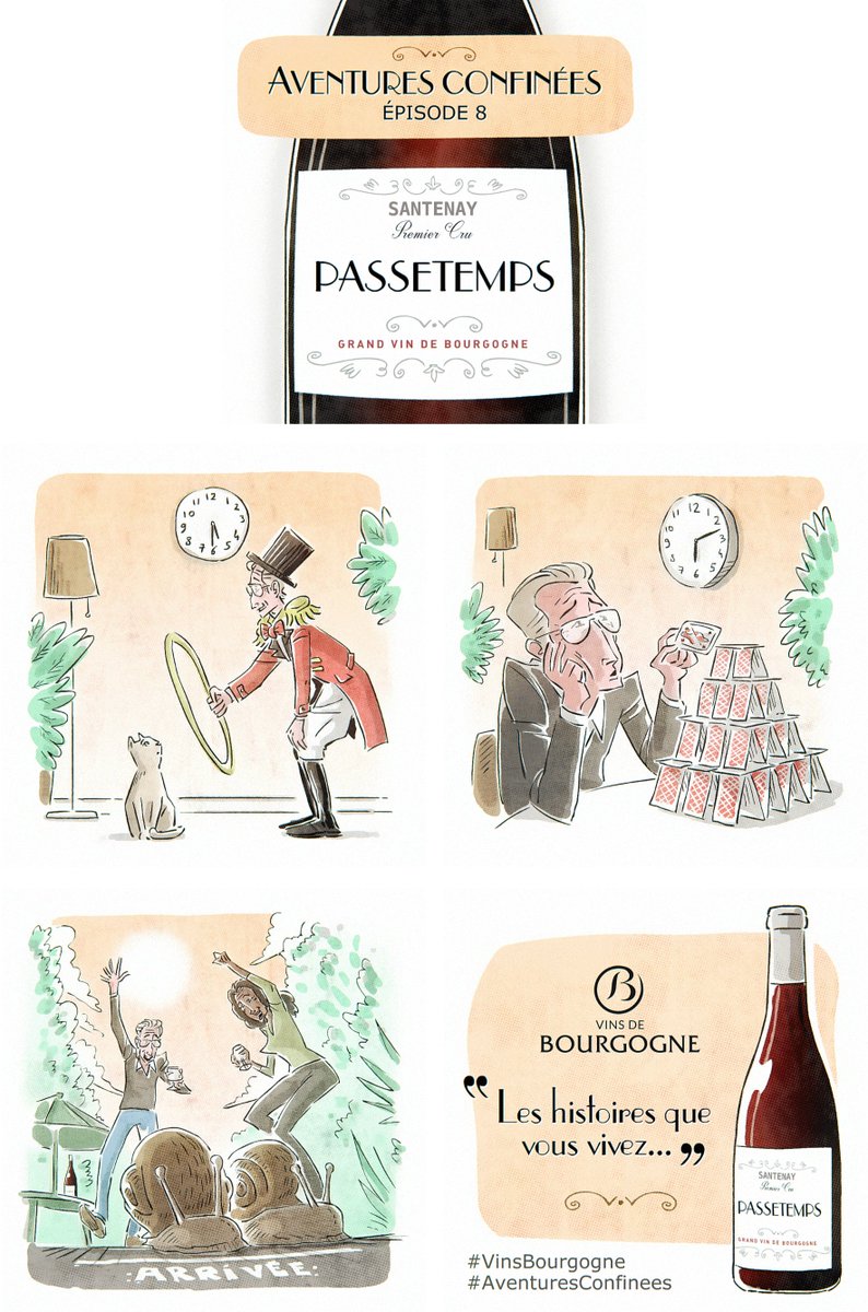 VinsdeBourgogne's tweet photo. #AventuresConfinées 8 : êtes-vous plutôt sport, cuisine, réussites... Ou, pour les plus patients, dressage de félins ? Partagez vos nouveaux talents, en l'honneur de ce #Santenay 1er Cru "Passetemps" #Bourgogne #ClimatsUnesco #VinsBourgogne #LaVigneContinue https://t.co/vwxz9ShZTu