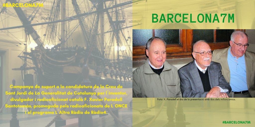 Som molts els qui no oblidem ni oblidarem mai els qui han marxat.

#TaldiaComAvui fa 9 anys començava la campanya #Barcelona7M. Encara en funcionament avui dia a tot el món.

👉 barcelona7M.com.es

Campanya de suport a la candidatura de la Creu de Sant Jordi del <a href="/govern/">Govern de Catalunya</a>